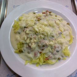 High angle view of meal served in plate