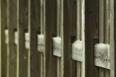 Wood wall close-up