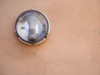 Low angle view of window on building wall