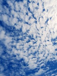 Low angle view of clouds in sky