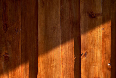 Full frame shot of wooden wall