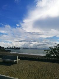 Scenic view of sea against sky