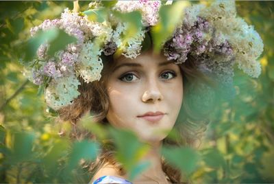 Portrait of young woman