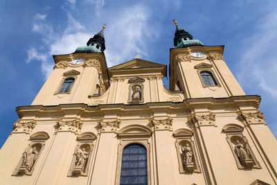 Low angle view of historic building against sky