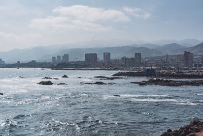 Scenic view of sea against sky