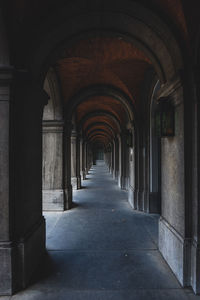 Empty corridor of building