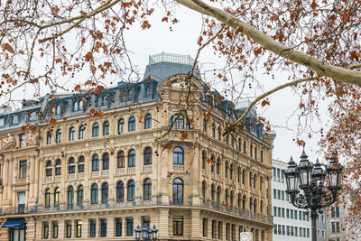 Low angle view of building against sky