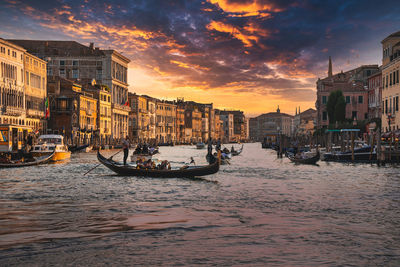 Amazing view on the beautiful venice, italy.