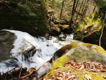 River flowing through rocks