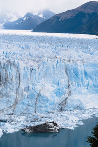 Scenic view of frozen lake