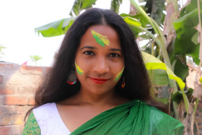 Portrait of young woman