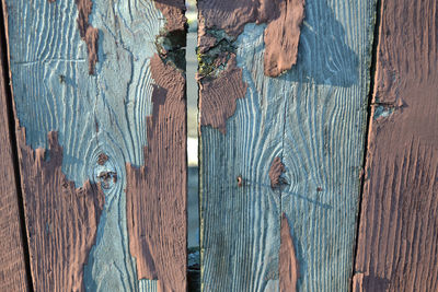 Full frame shot of old wooden door