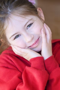 Close-up portrait of a girl