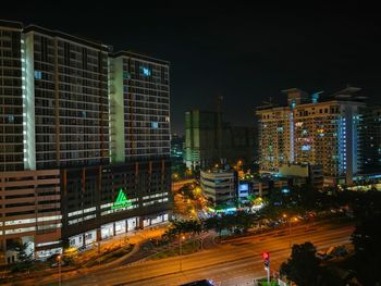 City street at night