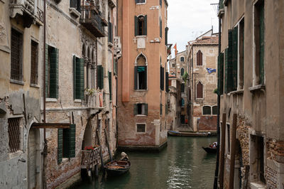 Canal amidst buildings in city