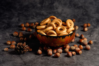 Close-up of fruits on table