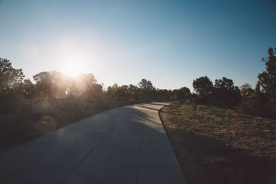 Empty footpath passing through landscape at grand canyon national park