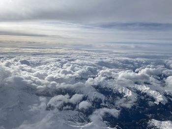 Aerial view of cloudscape