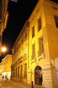 Illuminated city at night