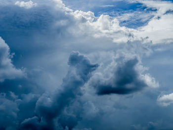 Low angle view of clouds in sky