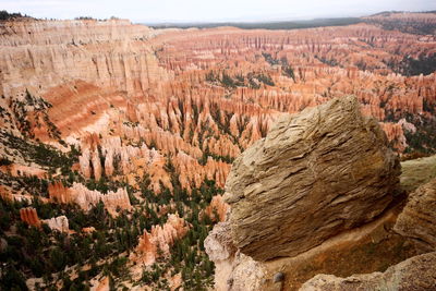 Scenic view of rock formations
