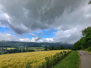 Panoramic view of landscape against sky