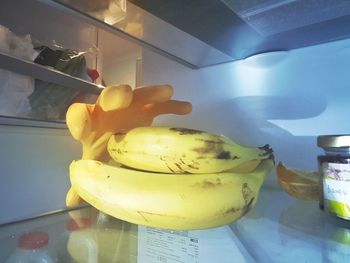 Close-up of yellow fruits on table at store