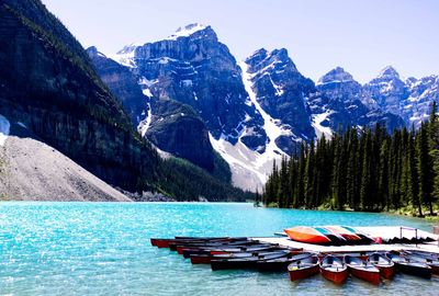 Lake moraine