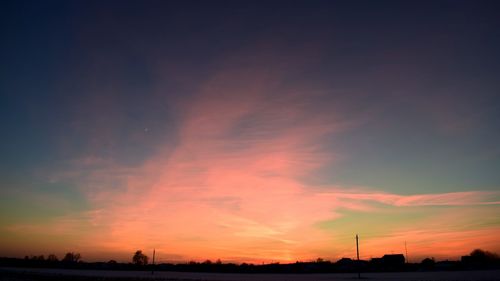 Scenic view of sky during sunset