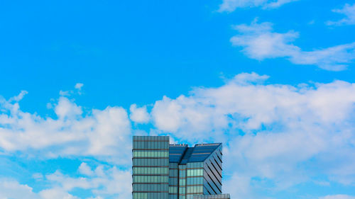 Low angle view of blue sky