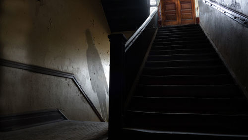 Low angle view of staircase in building