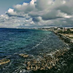 Scenic view of sea against sky