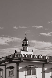 Low angle view of church against sky