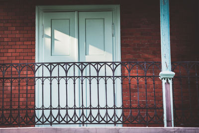 Close-up of window of house