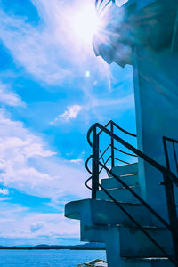 Close-up of sea against sky