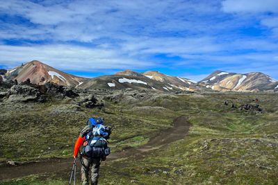 Man standing on landscape