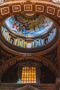 Low angle view of dome of building