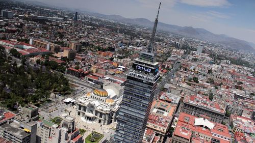 High angle view of cityscape