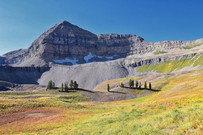 Timpanogos hiking trail landscape views in uinta wasatch cache national forest utah