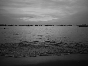 Scenic view of sea against sky