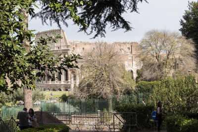 Low angle view of old building