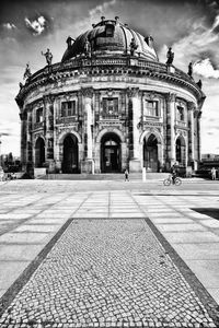 View of historic building against cloudy sky