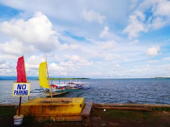 Scenic view of sea against sky