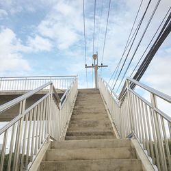 Low angle view of bridge against sky