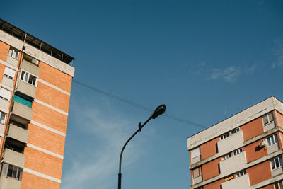 Low angle view of buildings against sky