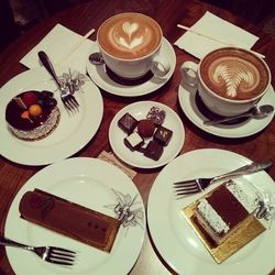 Coffee cup on table