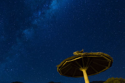 Low angle view of star field at night