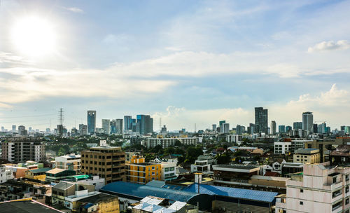 Cityscape against sky