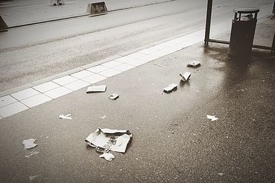 View of empty road