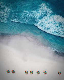 Aerial view of beach